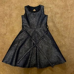 Size 14 navy blue beaded dress